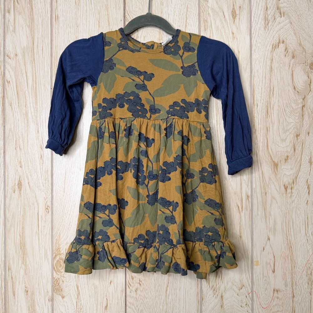 Kate Quinn Blueberry Long Sleeve Twirl Dress 18-24M